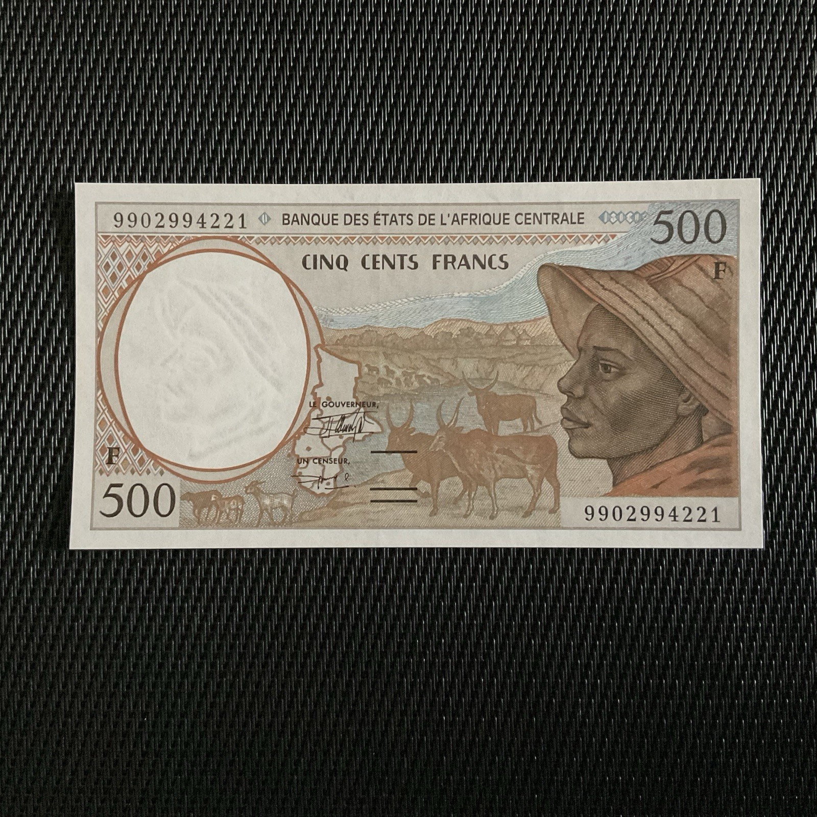 RÉPUBLIQUE CENTRAFRICAINE: 500 Francs 1999, Pick 101Cf, NEUF/UNC 💥