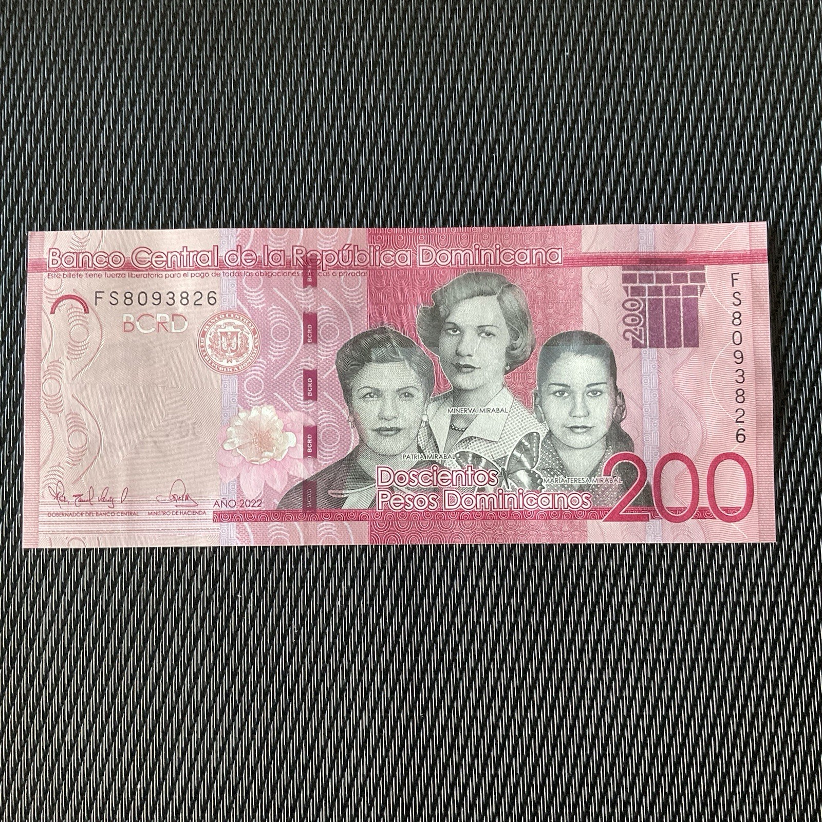 RÉP. DOMINICAINE: 200 Pesos 2022, Pick 191g, NEUF/UNC 💥