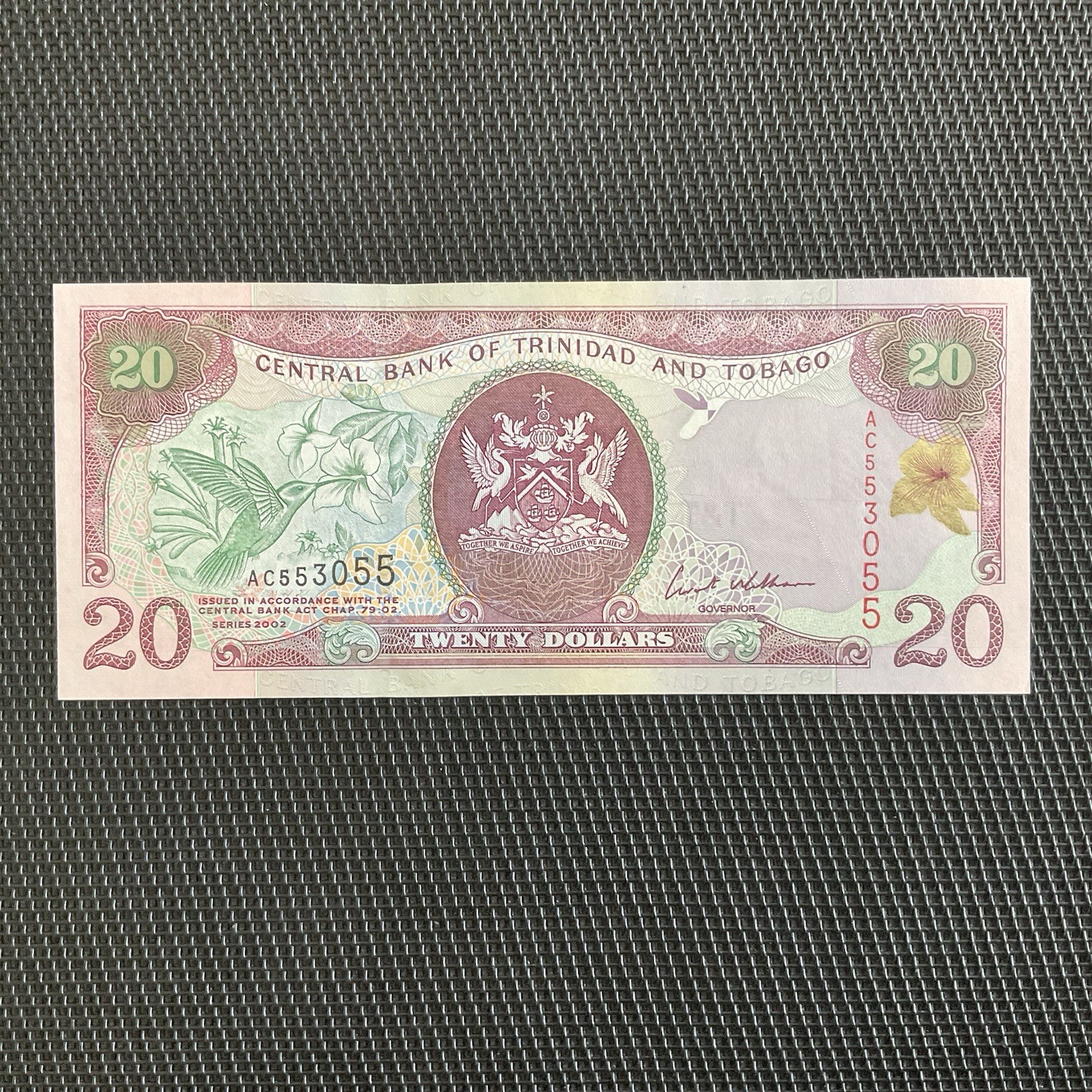 TRINIDAD ET TOBAGO: 20 Dollars ND 2002, Pick 44b, NEUF/UNC 💥