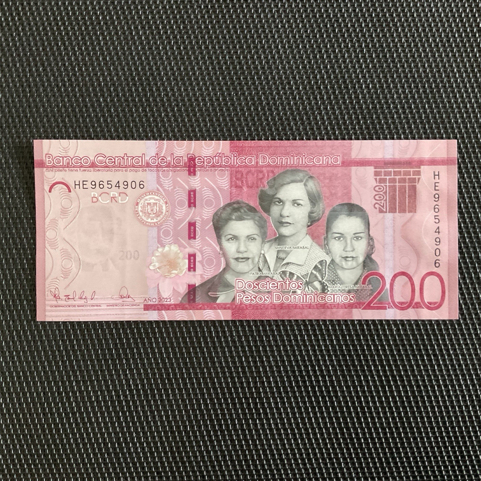 RÉP. DOMINICAINE: 200 Pesos 2023, Pick 191h, NEUF/UNC 🔥