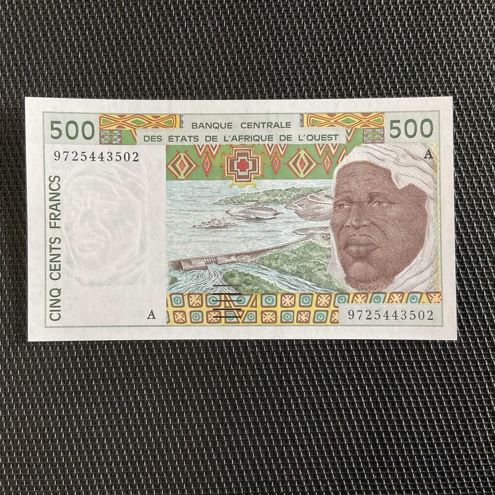 CÔTE D’IVOIRE: 500 Francs 1997, BCEAO, Pick 110Ag, NEUF/UNC 🌐