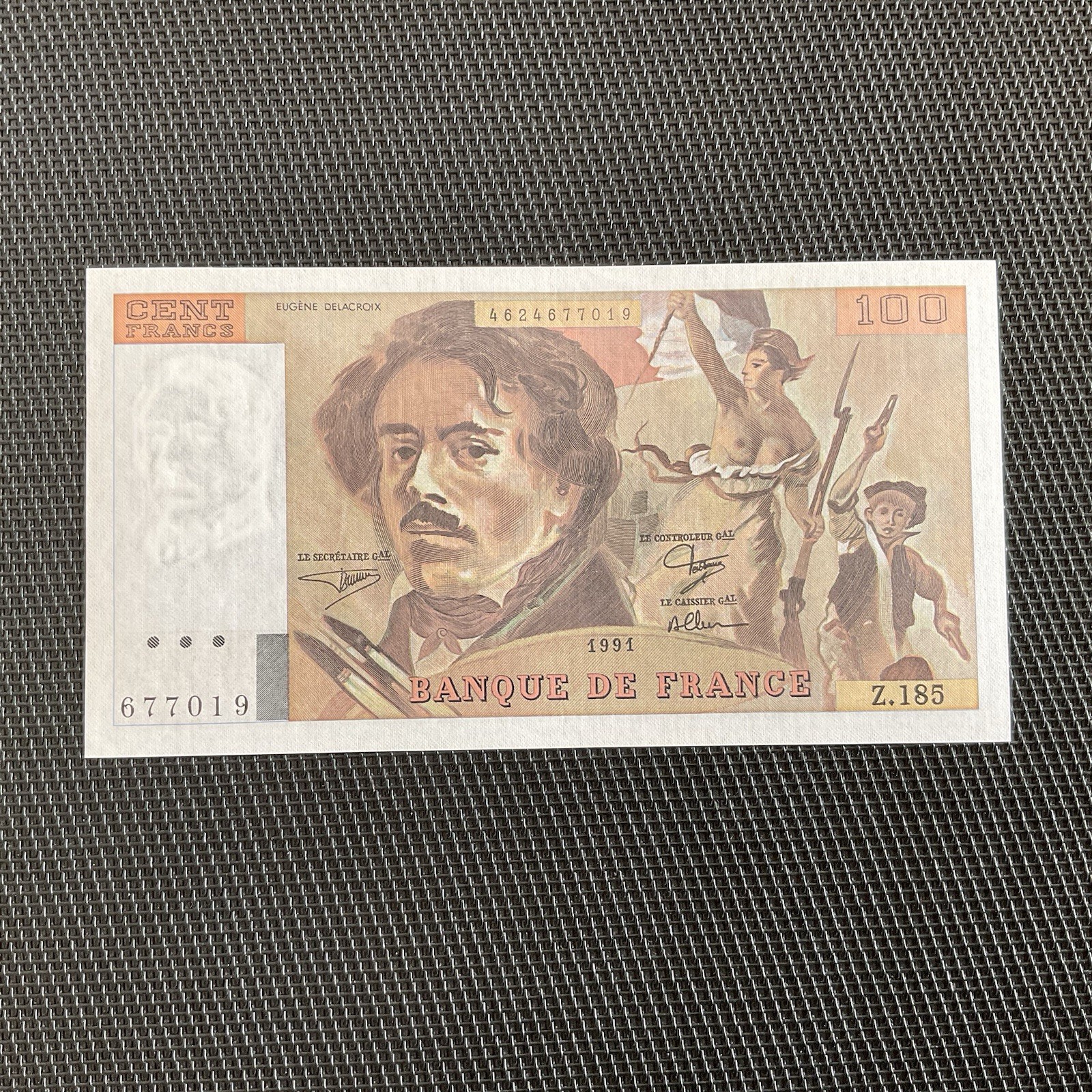 FRANCE: 100 Francs Delacroix 1991, F69bis-03b2, NEUF/UNC 🇫🇷