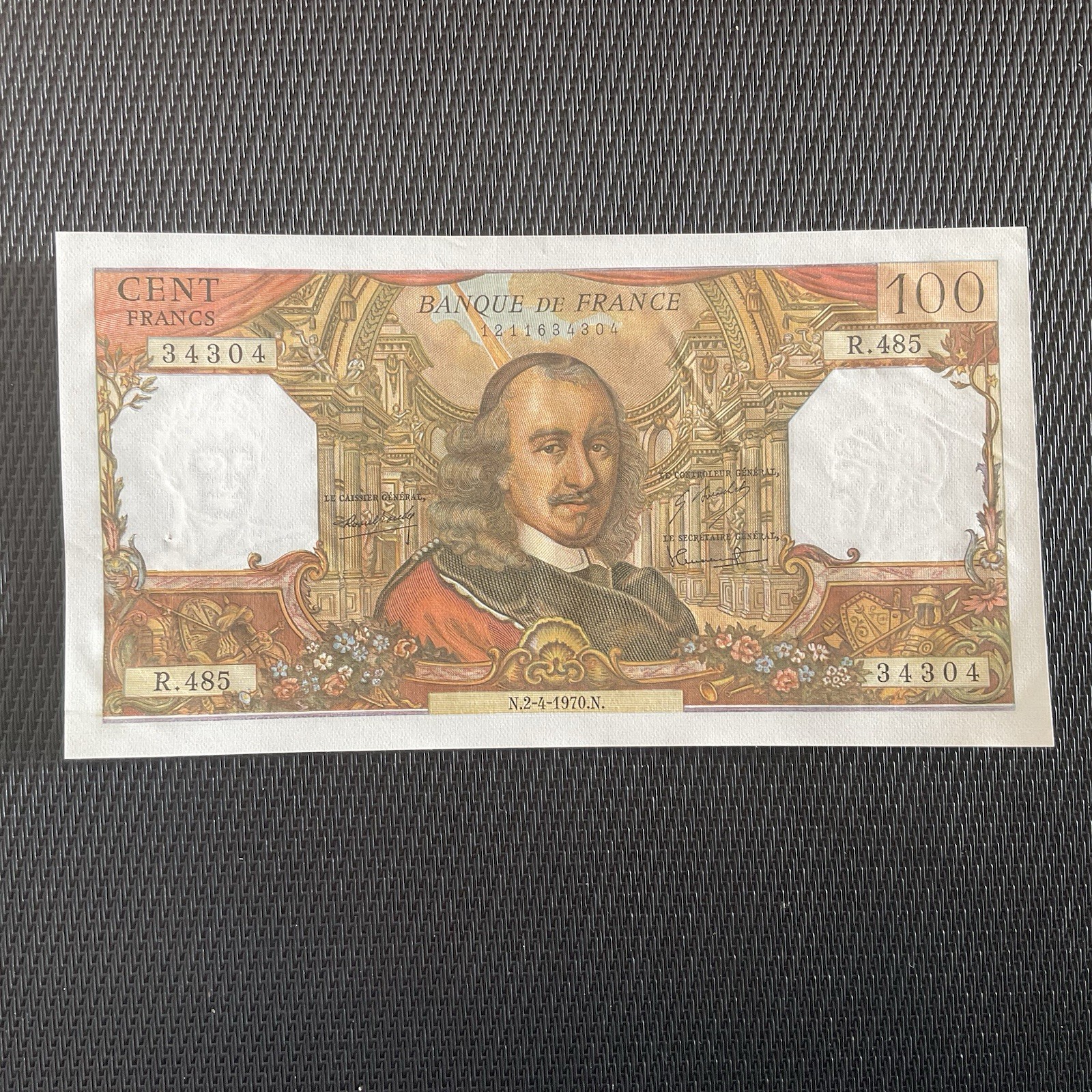 FRANCE: 100 Francs Corneille 02/04/1970, F65-31, SPL/AU 🇫🇷
