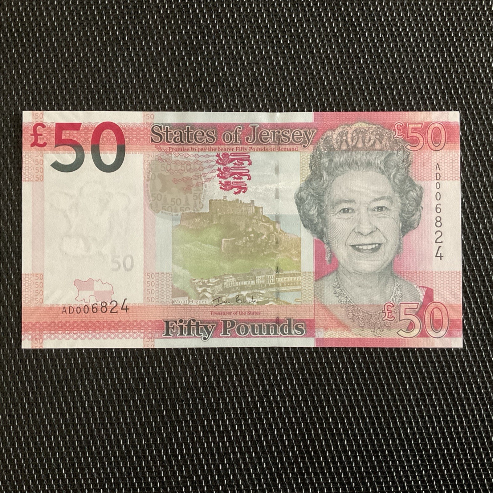 JERSEY: 50 Pounds ND 2010, Pick 36a, 1ère Sign, NEUF/UNC 🌐