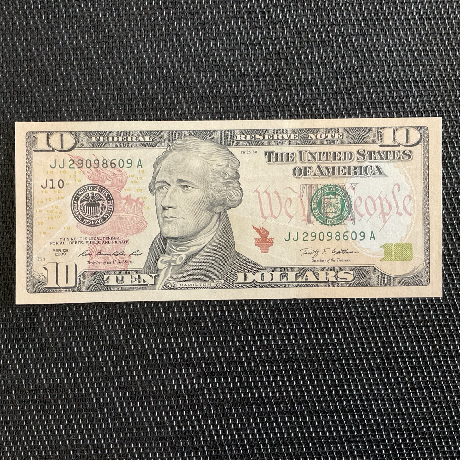 ÉTATS UNIS: 10 Dollars 2009 Boston, Pick 532, NEUF/UNC 🌐