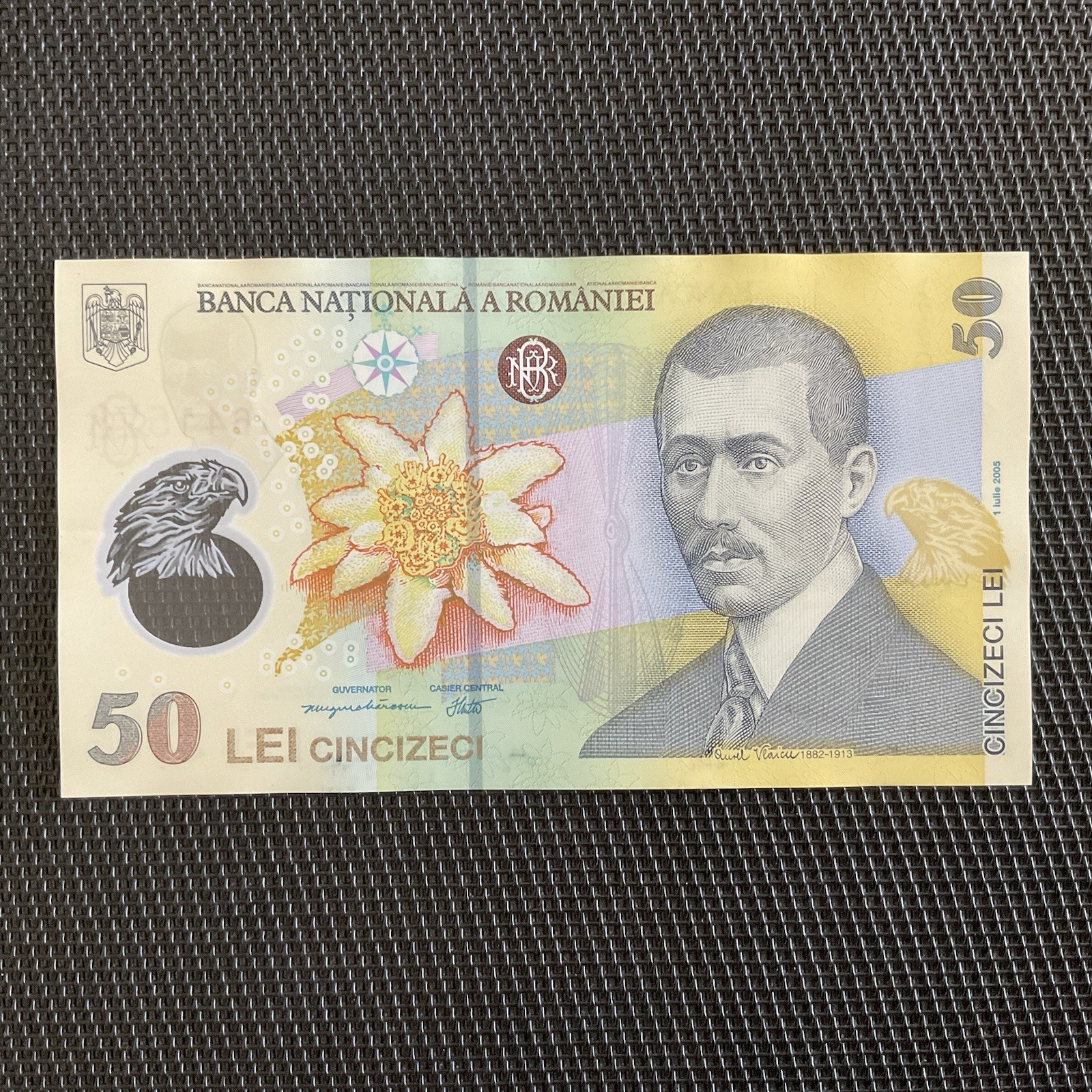 ROUMANIE: 50 Lei 2017, Polymère, Pick 120g, NEUF/UNC 🔥