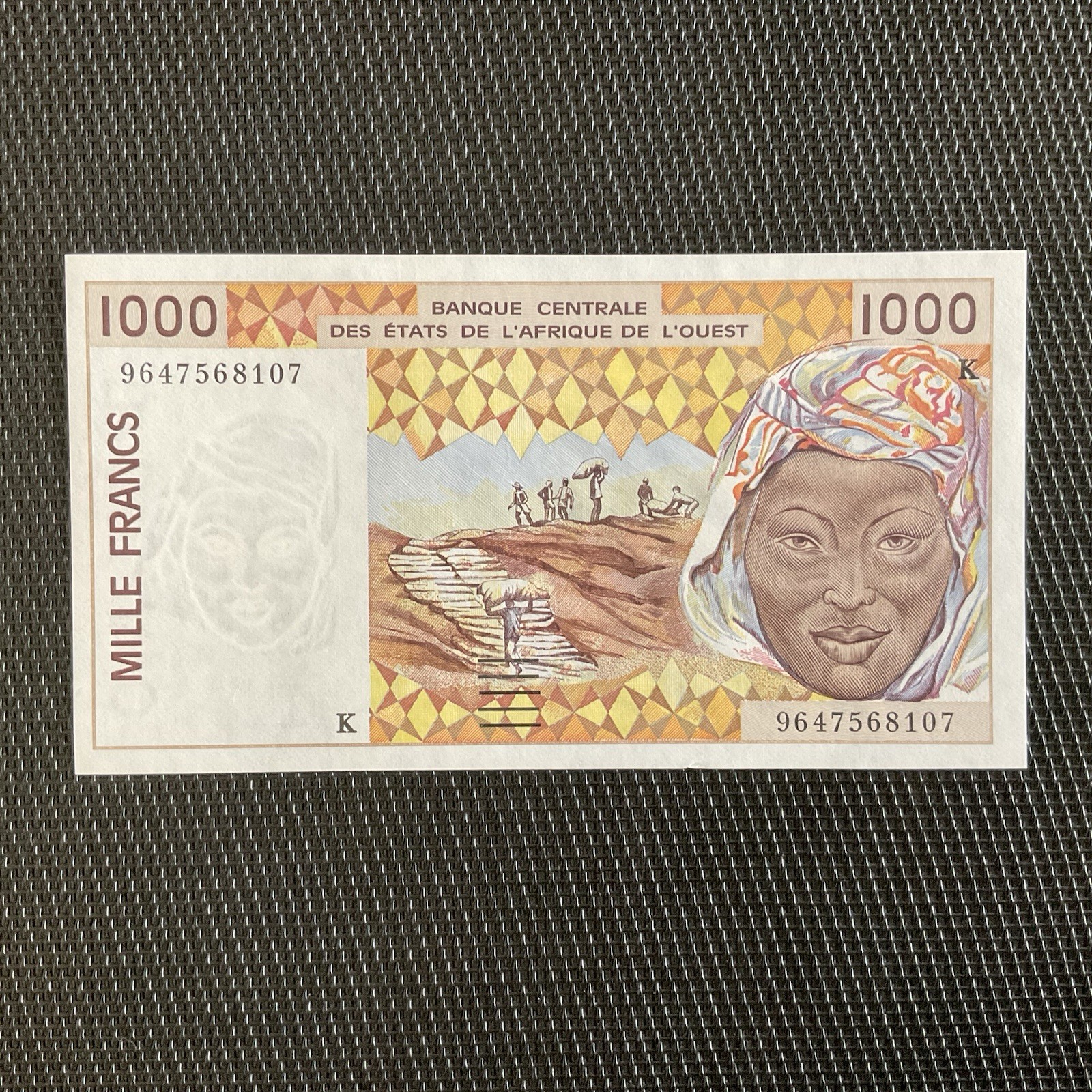 SÉNÉGAL: 1000 Francs 1996, BCEAO, Pick 711Kf, NEUF/UNC 🌐