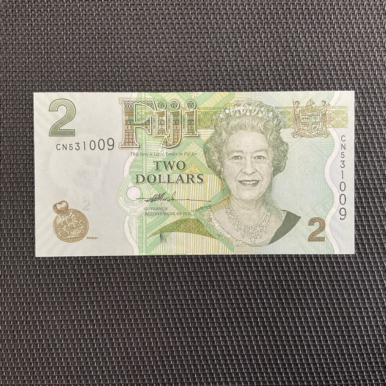 ÎLES FIDJI: 2 Dollars ND 2007, Pick 109a, NEUF/UNC 💥