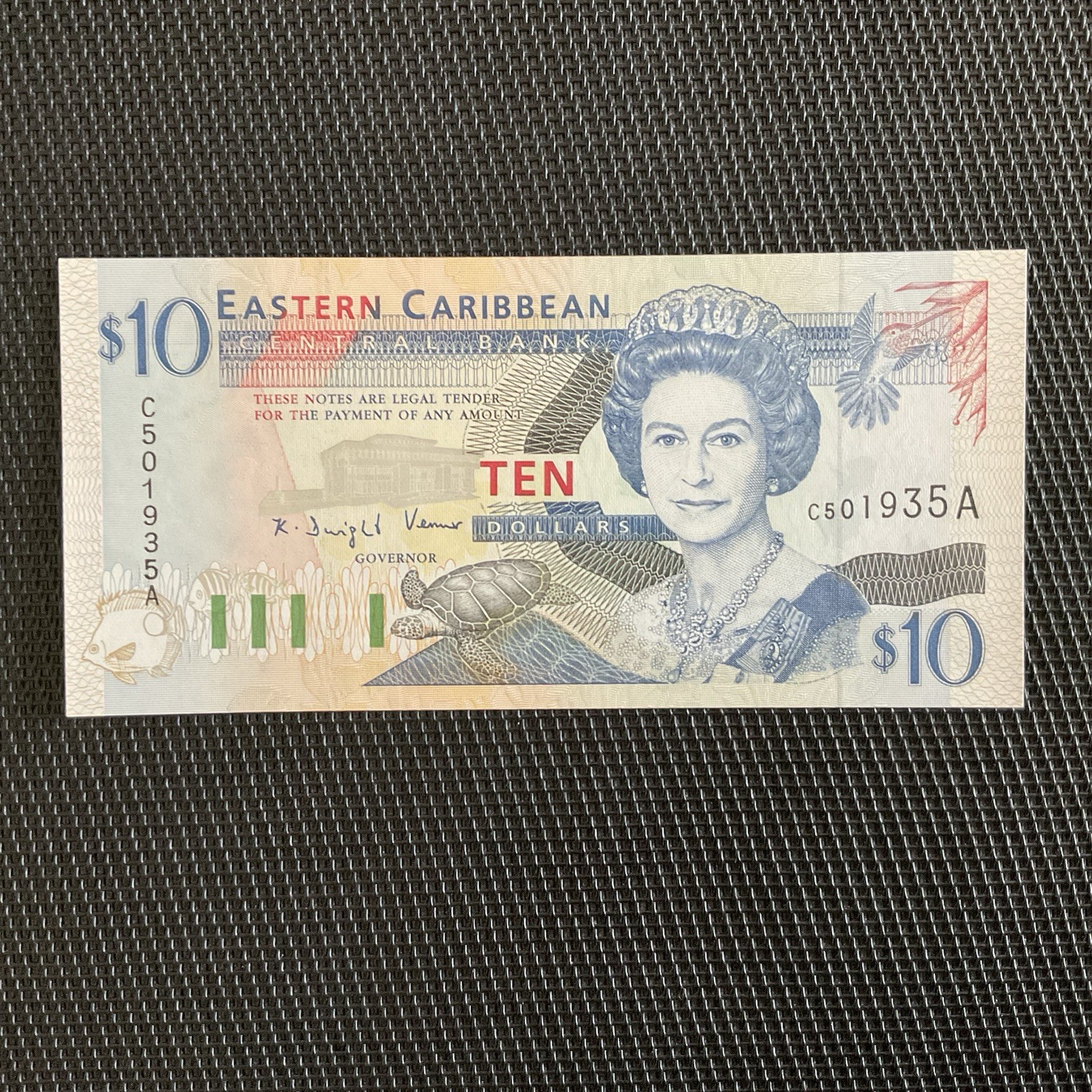 EAST CARIBBEAN: 10 Dollars ND 1994, Lettre A, Antigua, Pick 32a, NEUF/UNC 💥