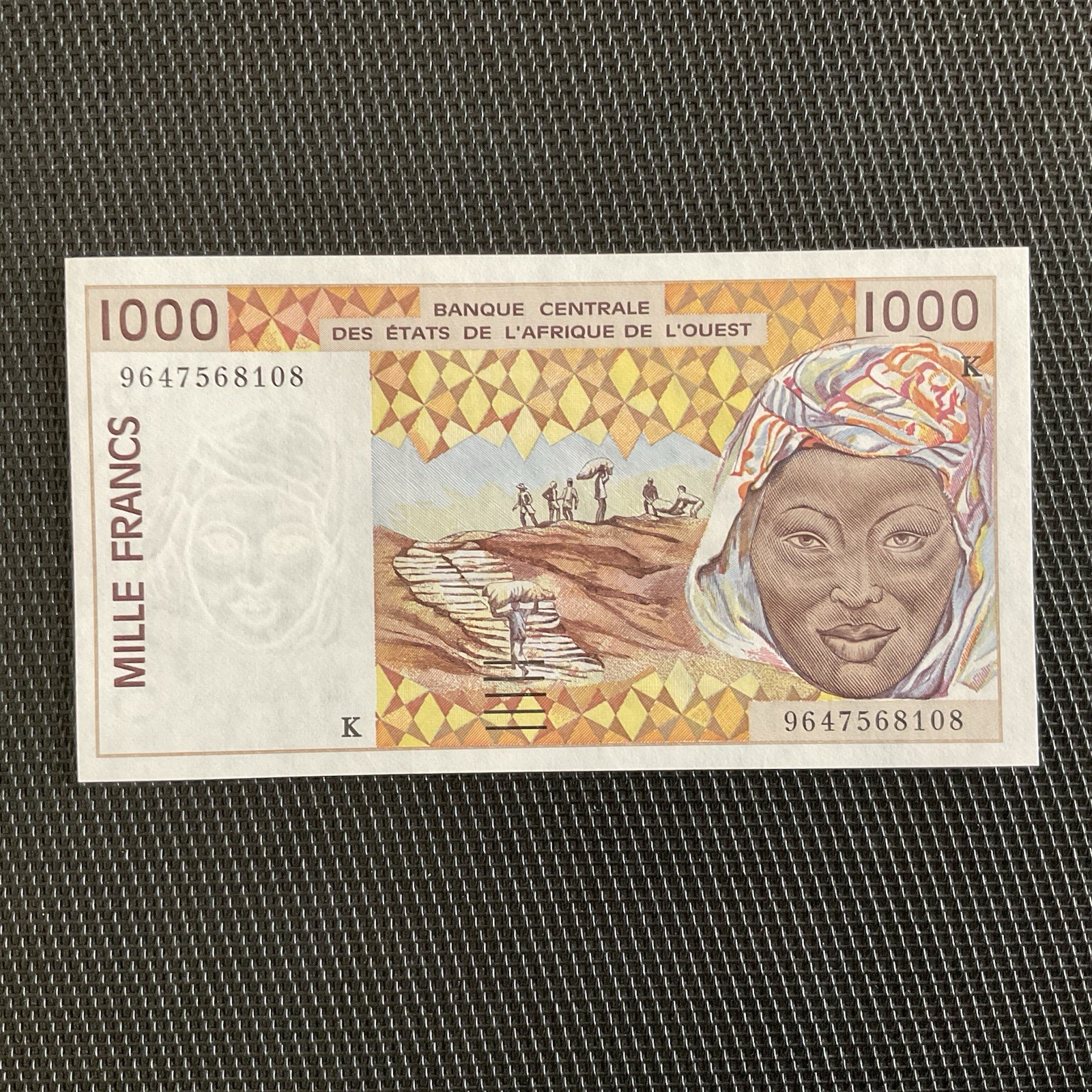 SÉNÉGAL: 1000 Francs 1996, BCEAO, Pick 711Kf, NEUF/UNC 💥
