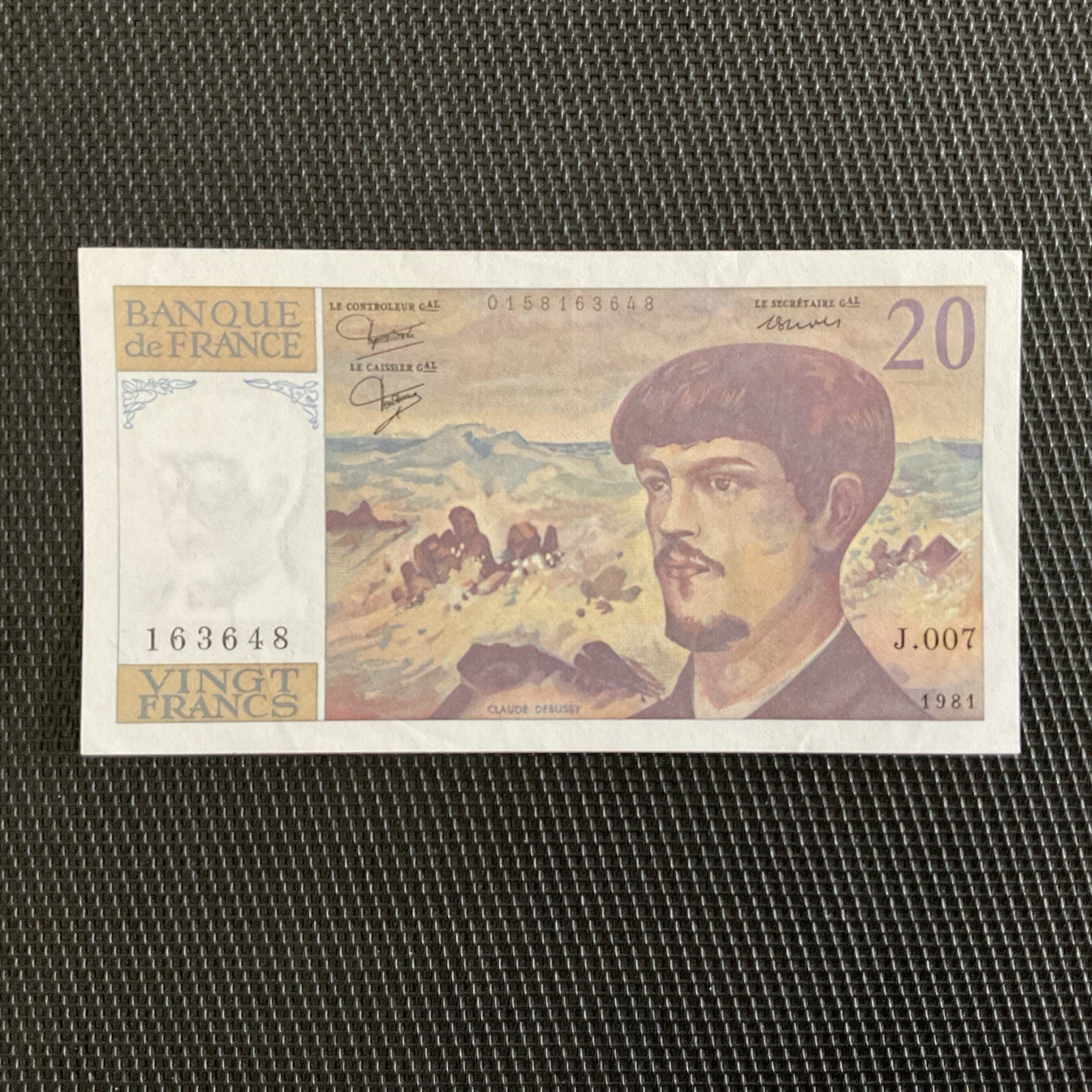 FRANCE: 20 Francs Debussy 1981, F66-02, Pr.NEUF/AUNC 🇫🇷