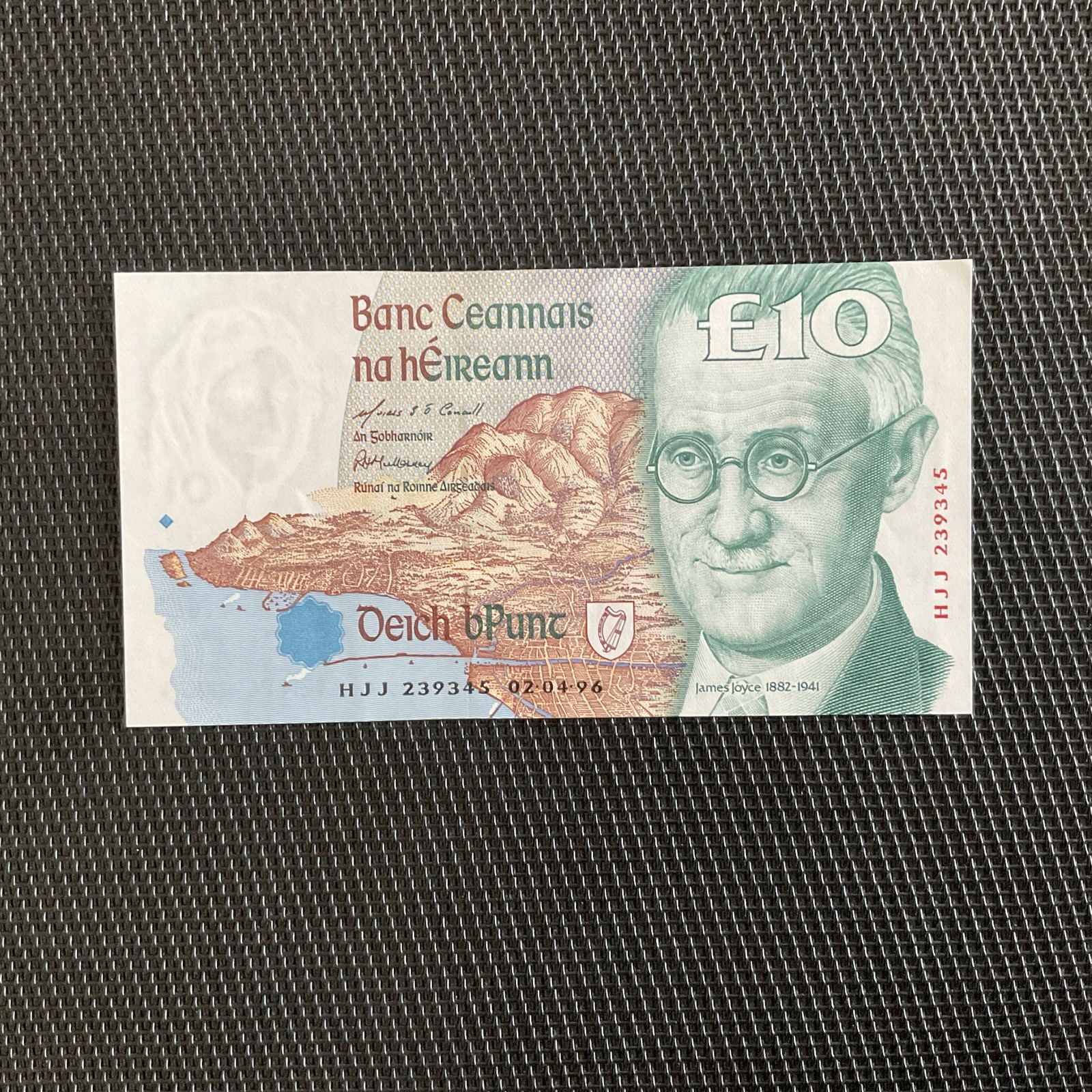 IRLANDE: 10 Pounds 02/04/1996, Pick 76b, Pr.NEUF/AUNC 🔥