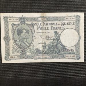 BELGIQUE: 1000 Francs 19/04/1926, Pick 96 Sign 3, TTB+/VF+ 🔥