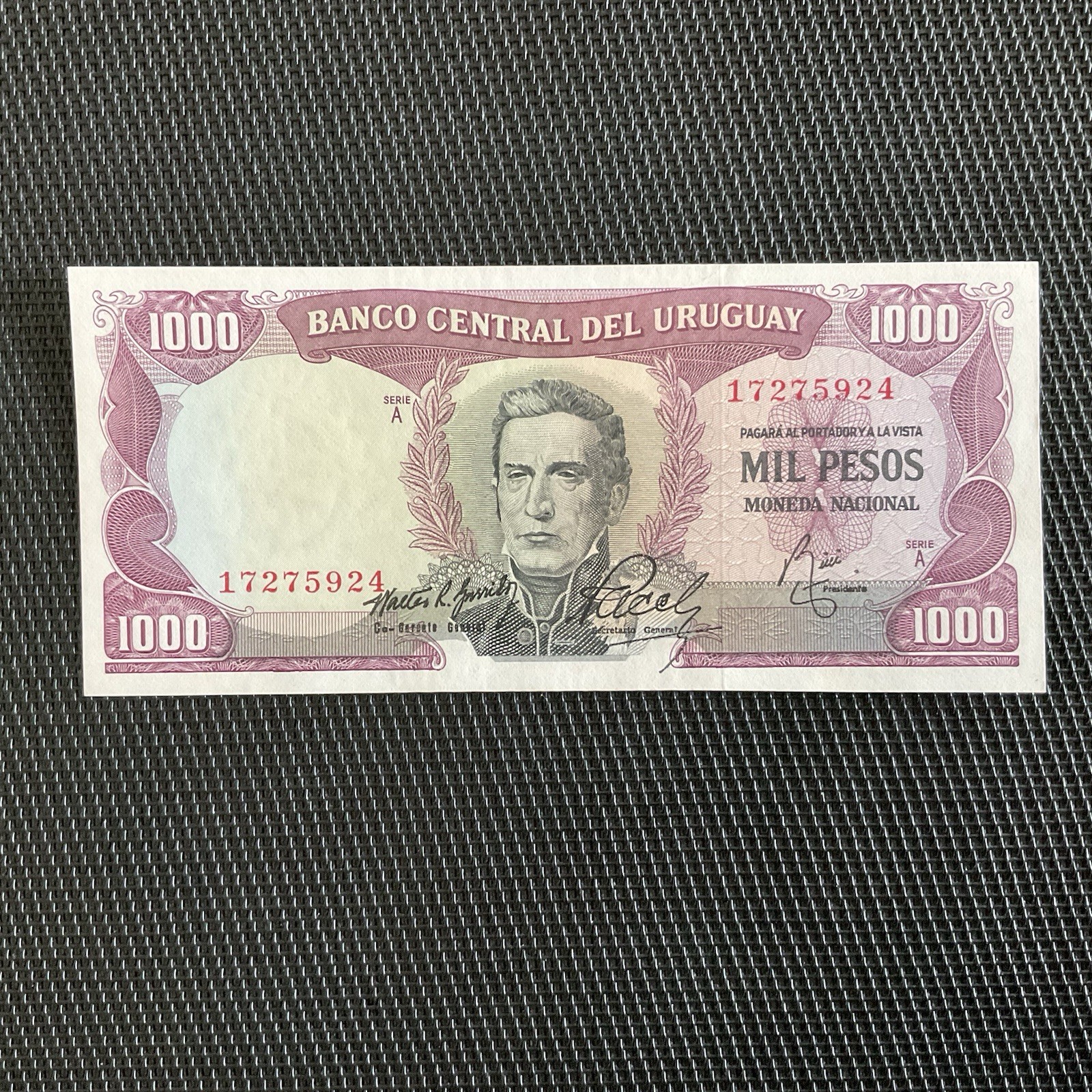 URUGUAY: 1000 Pesos ND 1967, Pick 49a, Pr.NEUF/AUNC 🔥